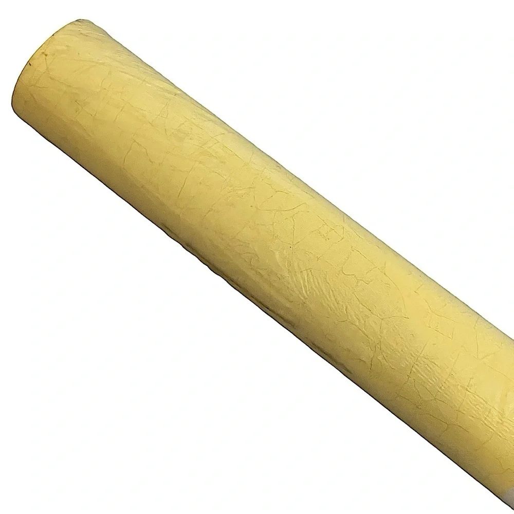 Thibaut New Double Roll Yellow Crackled Scrubbable Wallpaper